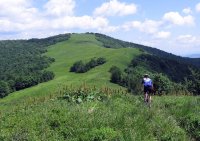 Dziurkowiec już z bliska. Oczywiście single-track cały czas