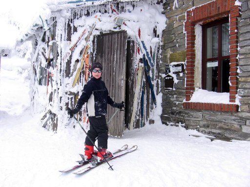 Przed wejściem. Po kofoli pozostał tylko zjazd do Ramzowej i 3 obroty na Čerňavie