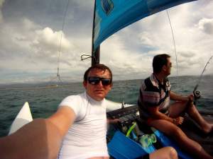 Powrót z rafy. Playa Ancon, Kuba