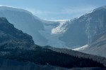 Columbia Icefield - widać grubość warstwy lodu (ponoć aktualnie od 100 do 365m)
