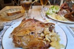Cochinillo asado i cabrito asado w El Fogaril w Benasque (kolacja po QH)