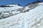 Na 2770m udało się jeszcze zejść po śniegu